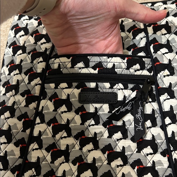 Vera Bradley Scottie Dog Houndstooth Black and White Crossbody Bag NWT MSRP $60 - Picture 5 of 15